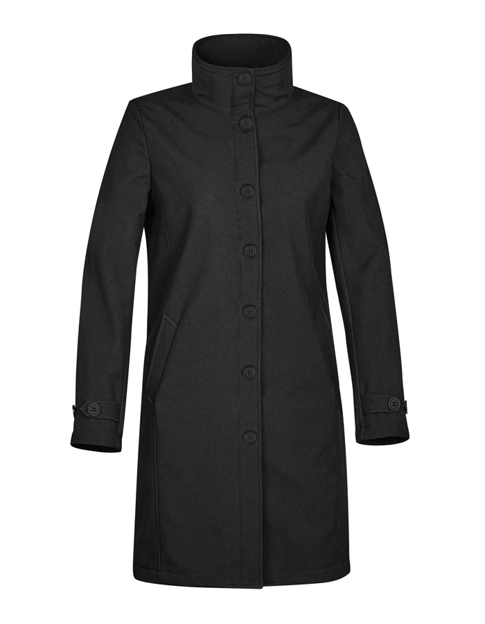 Damen - Kurzmantel "Premium" - Schwarz- 2XL- Sale